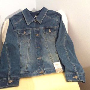 LEE Riders Indigo Denim Jean Jacket NWT Women Size XL